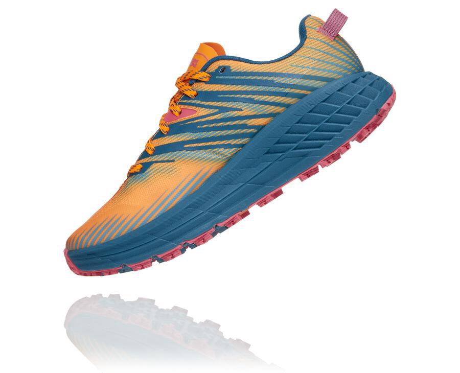 Hoka One One Trainers Womens Blue - Speedgoat 4 - 94708YTOH